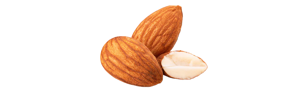 Mandeln mit Schale und enthülltem Innenkern, Schweizer Aromatherapie, Bio ätherische Öle, zertifizierte Naturkosmetik, Galerie Position 1