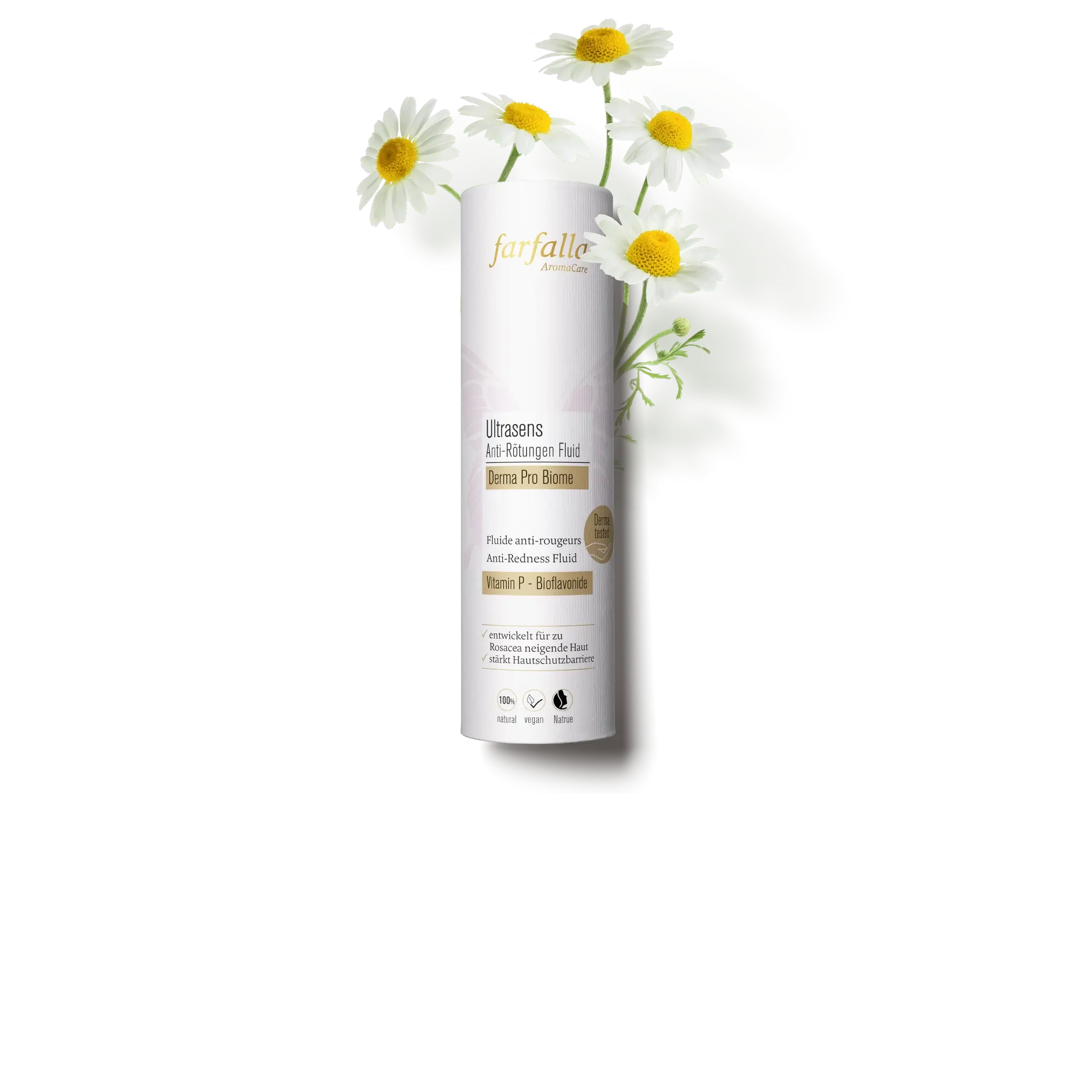 farfalla Ultrasens Anti-Rötungen Fluid mit Kamille und Vitamin P, Galerie Position 1, Schweizer Aromatherapie, zertifizierte Naturkosmetik